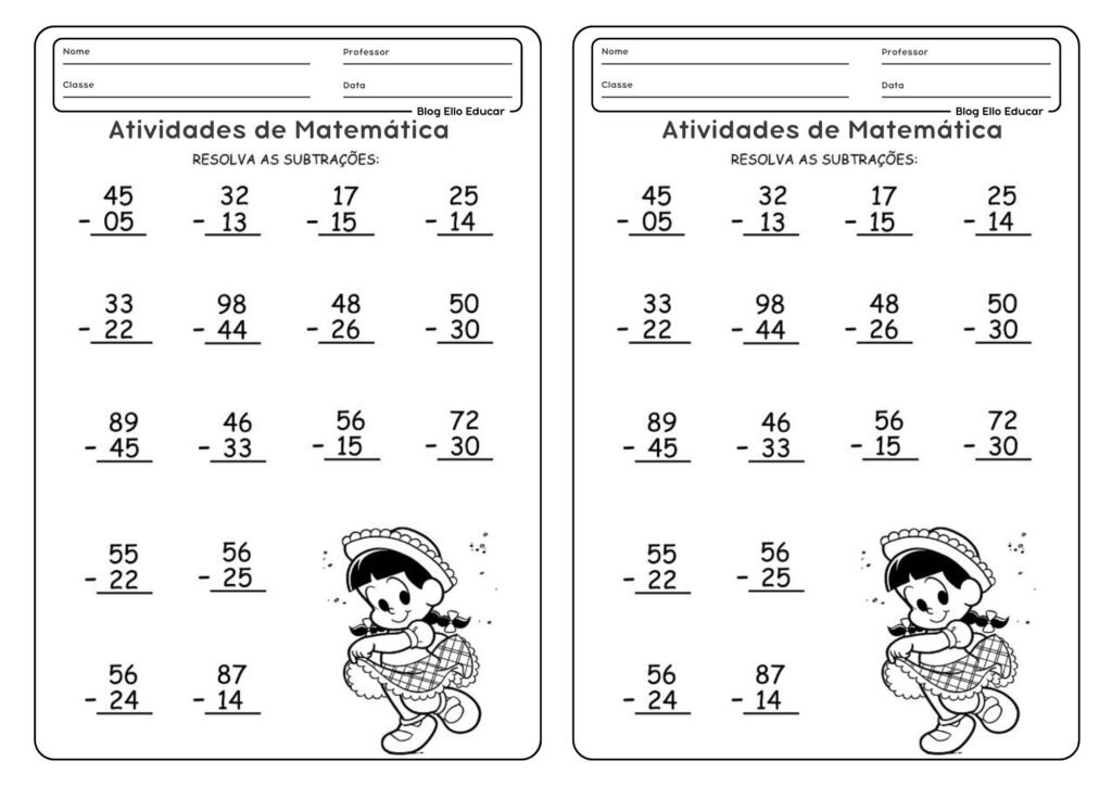 Atividade junina de matemática 3° ano