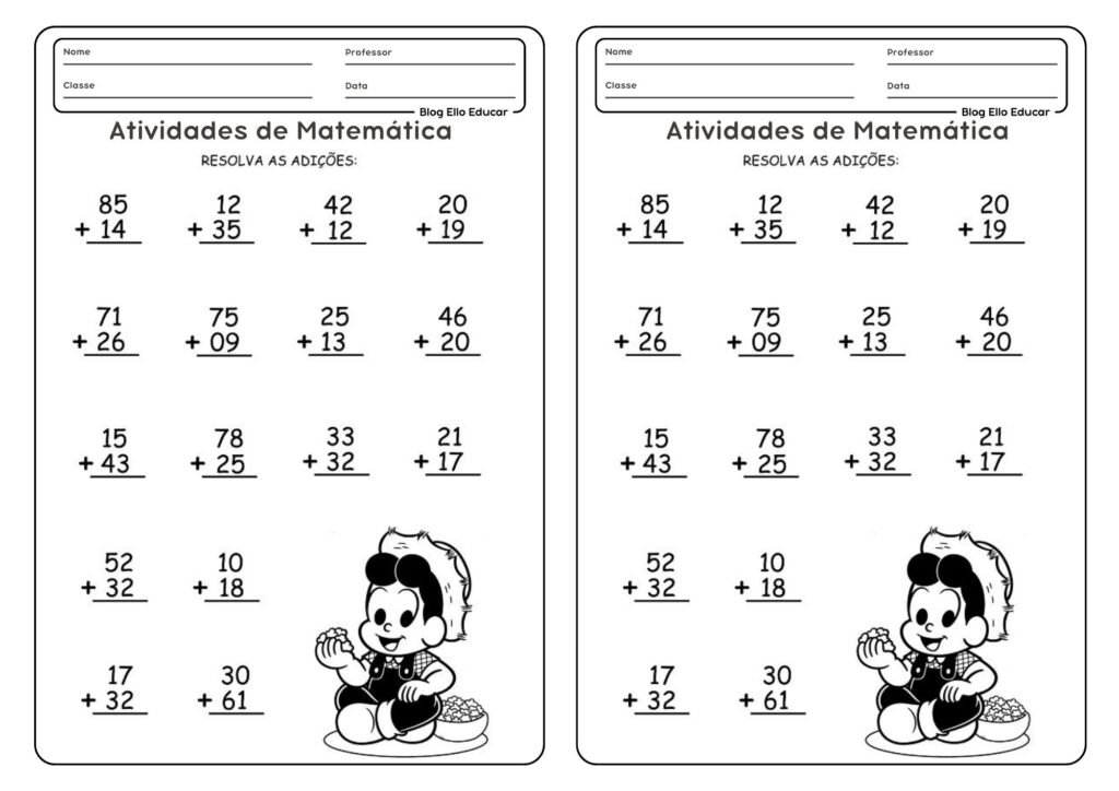 Atividade junina de matemática 3° ano