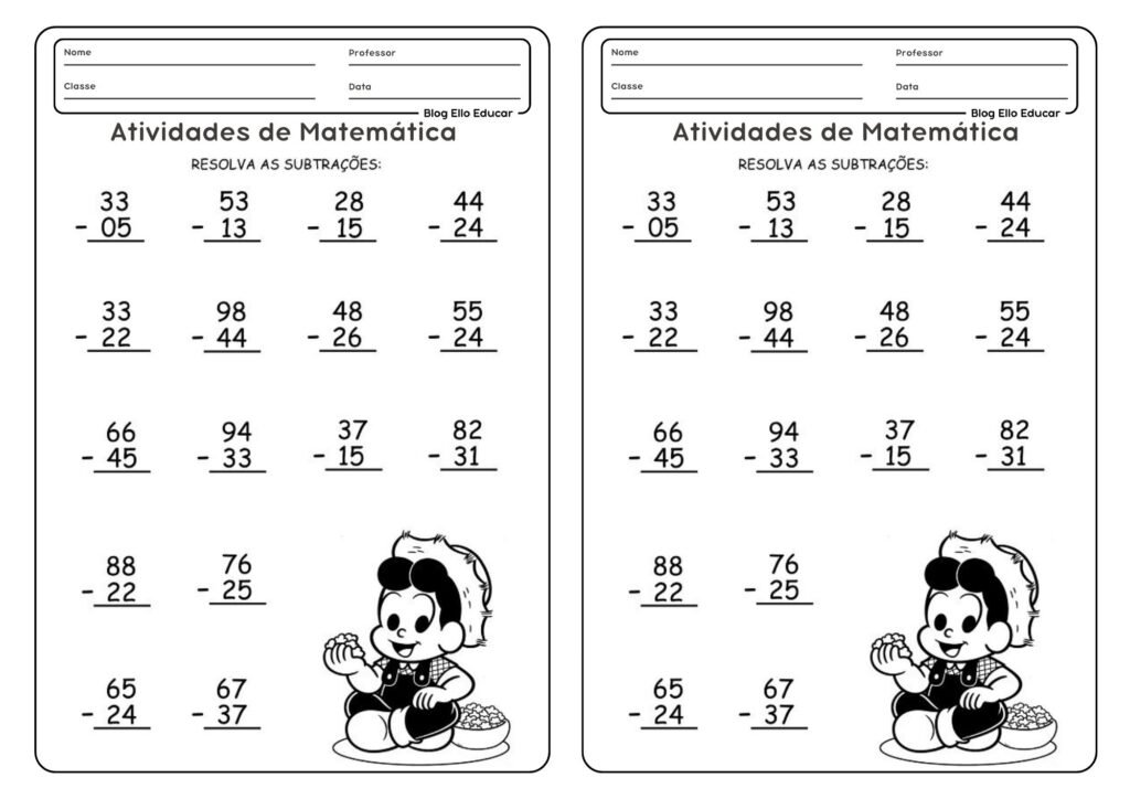 Atividade junina de matemática 3° ano