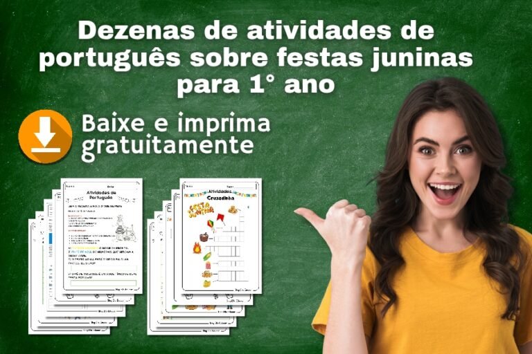 Atividades de português festa junina 1° ano imprimir