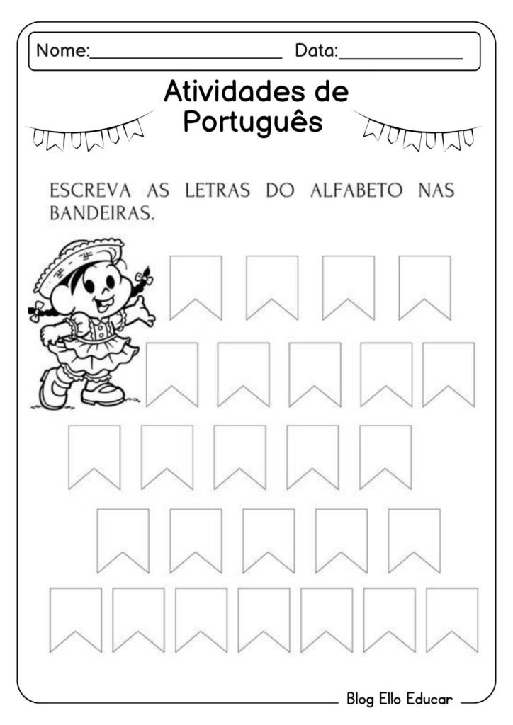 Atividades sobre festas juninas para alfabetização