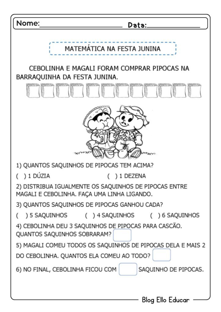 Matemática junina 2° ano