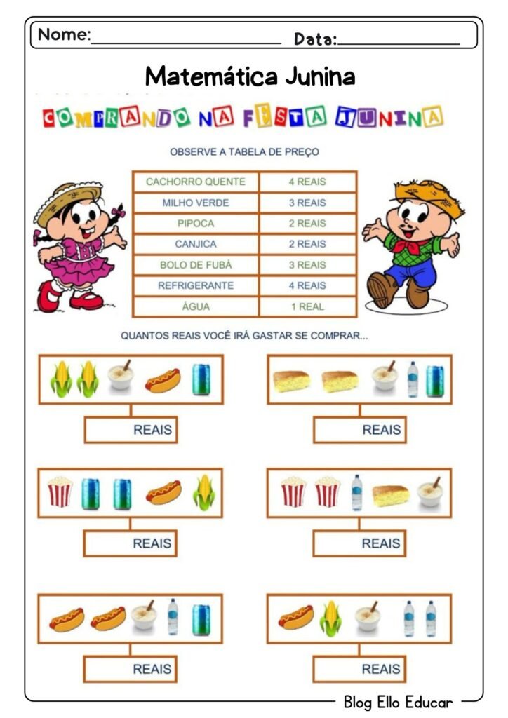 Matemática junina 2° ano