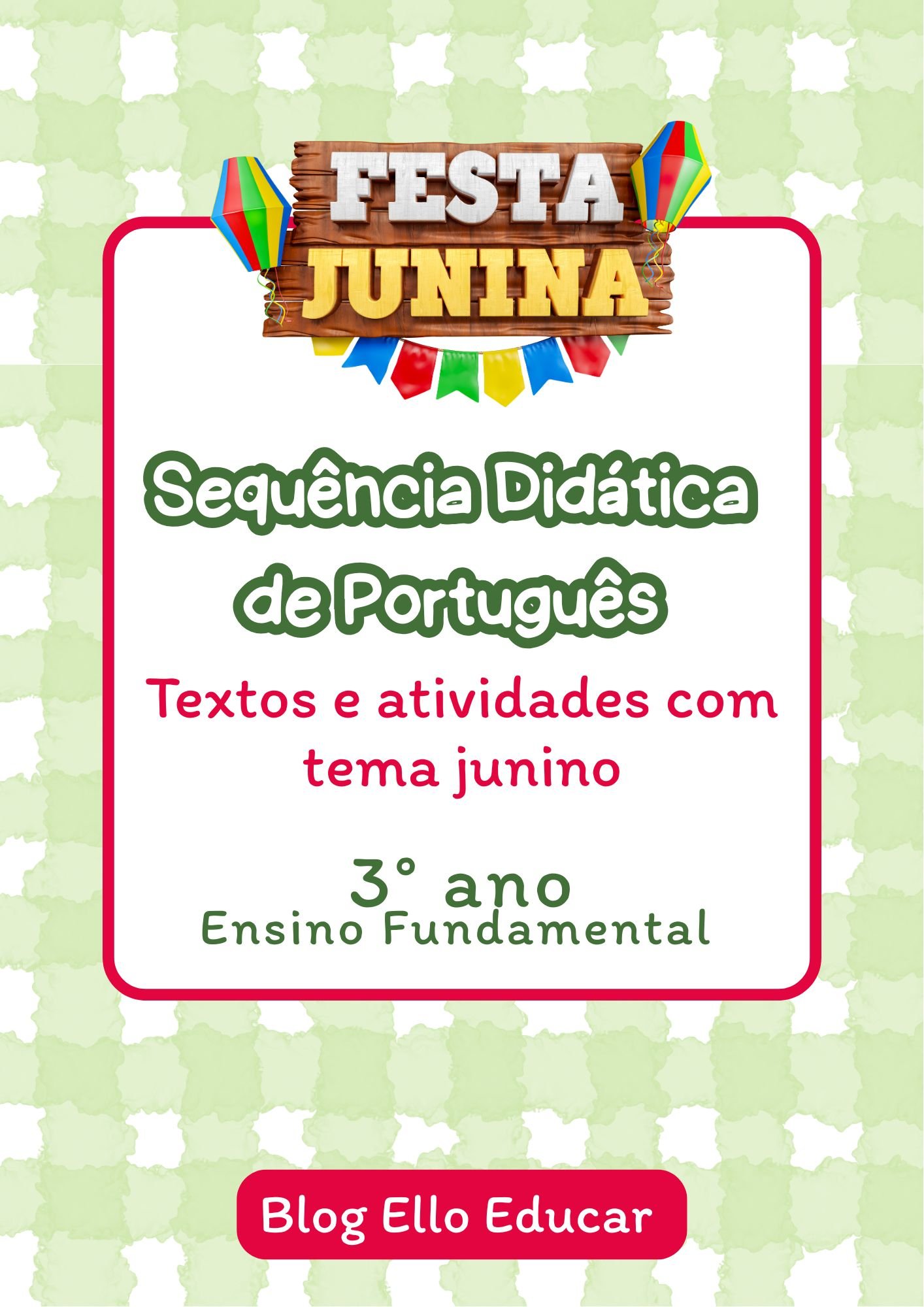 atividades de português festa junina 3 ano para imprimir