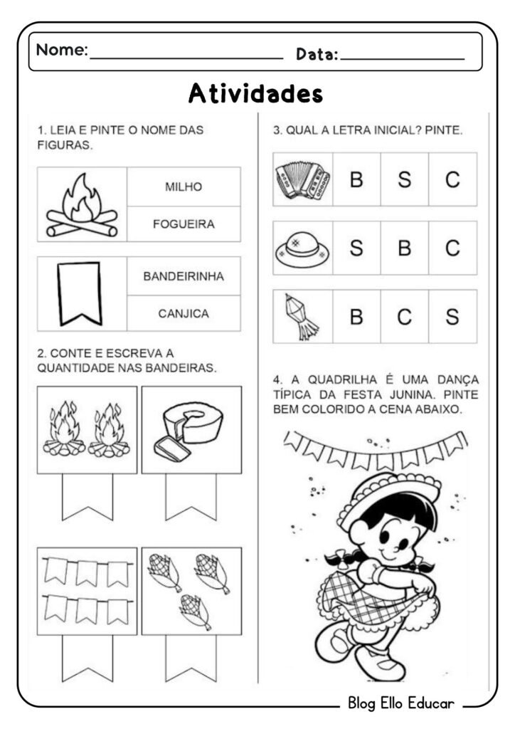 atividades festa junina educação infantil