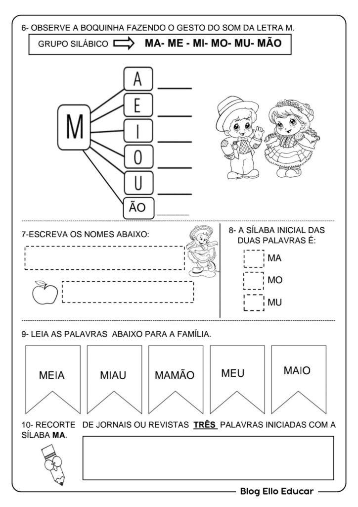 Atividades de Português sobre festa junina - 3° ano