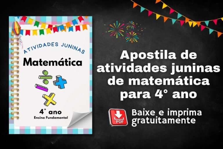 atividades juninas de matemática - 4° ano