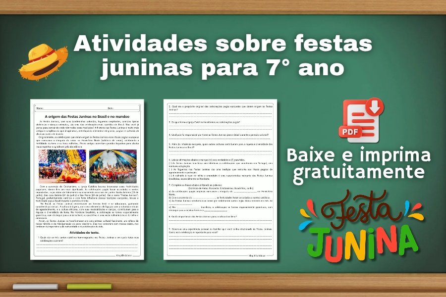 atividades sobre festas juninas 7° ano