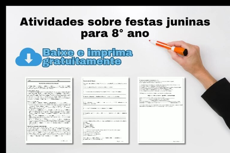 atividades sobre festas juninas 8° ano