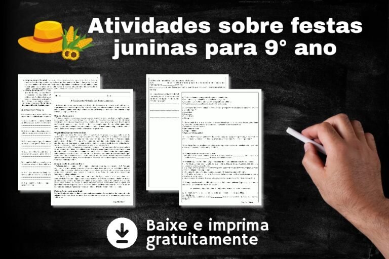 atividades sobre festas juninas 9° ano