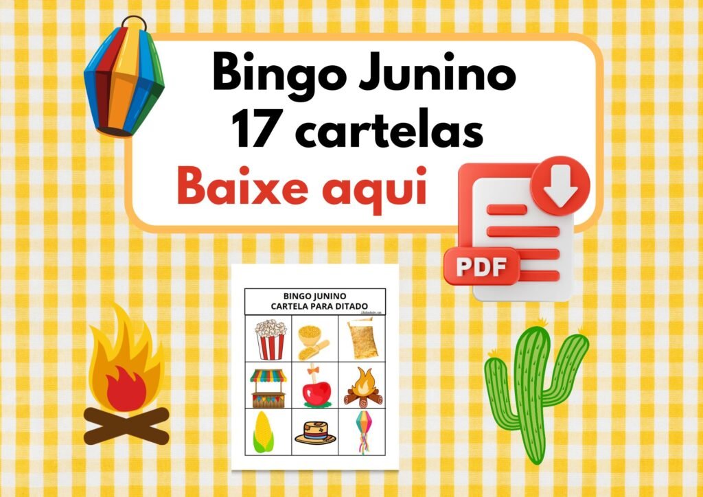 cartelas bingo junino