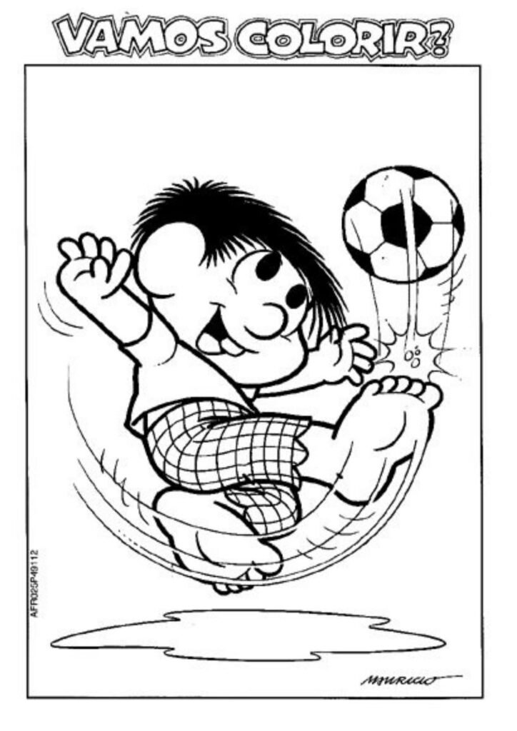 Desenho da turma da Mônica para colorir