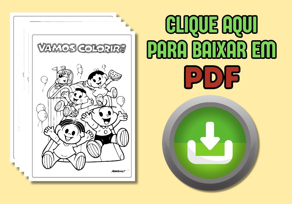 Desenhos da TURMA DA MÔNICA para colorir