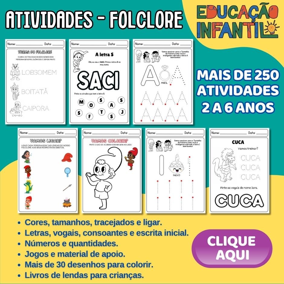 FOLCLORE educação infantil