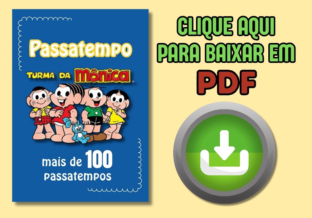 PASSATEMPO TURMA DA MÔNICA