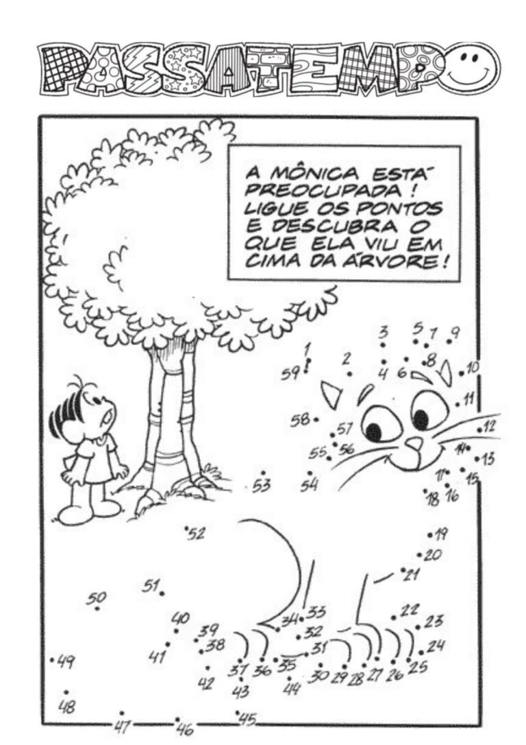 Passatempos da Turma da Mônica para imprimir | +100 atividades Grátis