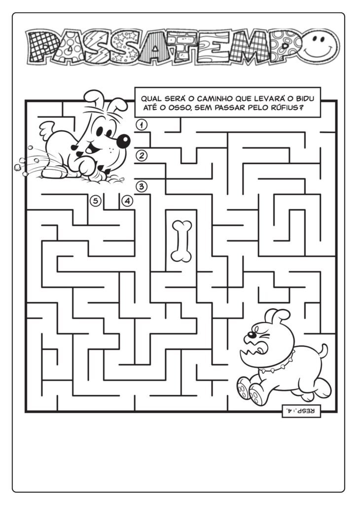 Passatempo da turma da Mônica