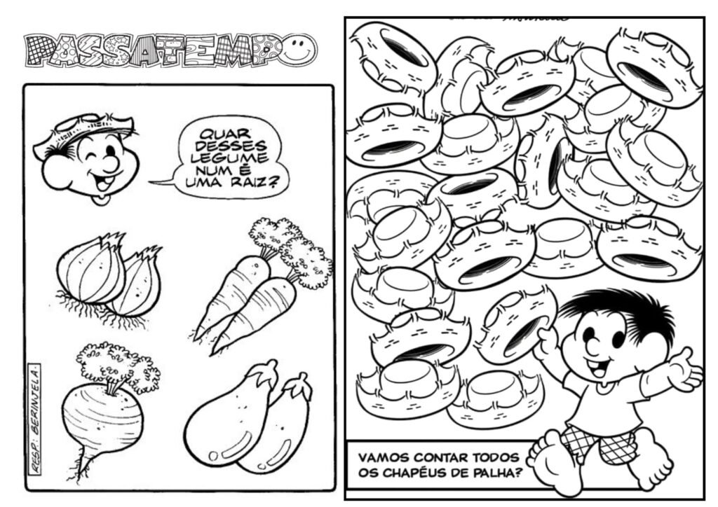 Passatempo da turma da Mônica
