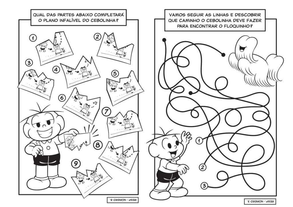 Passatempo da turma da Mônica