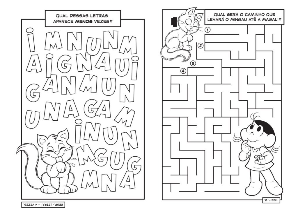 Passatempo turma da Mônica