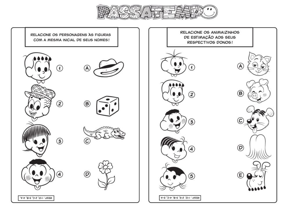 Passatempo turma da Mônica