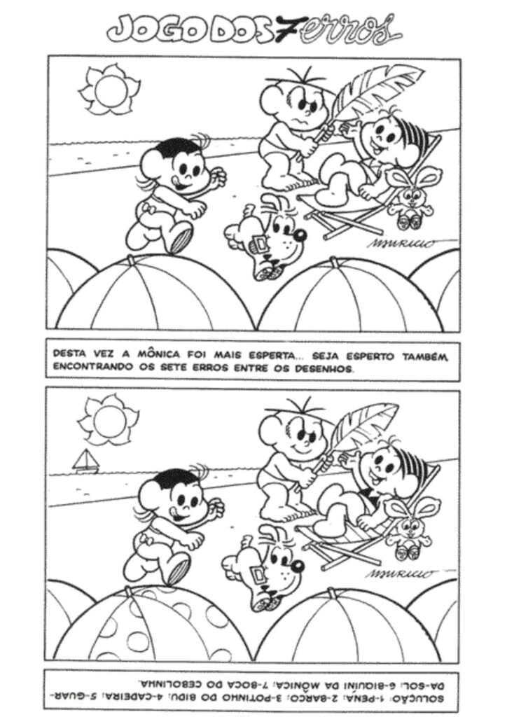 Passatempo turma da Mônica