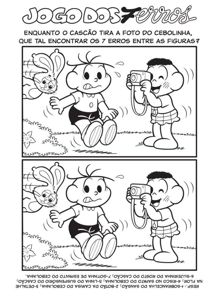 Passatempo turma da Mônica