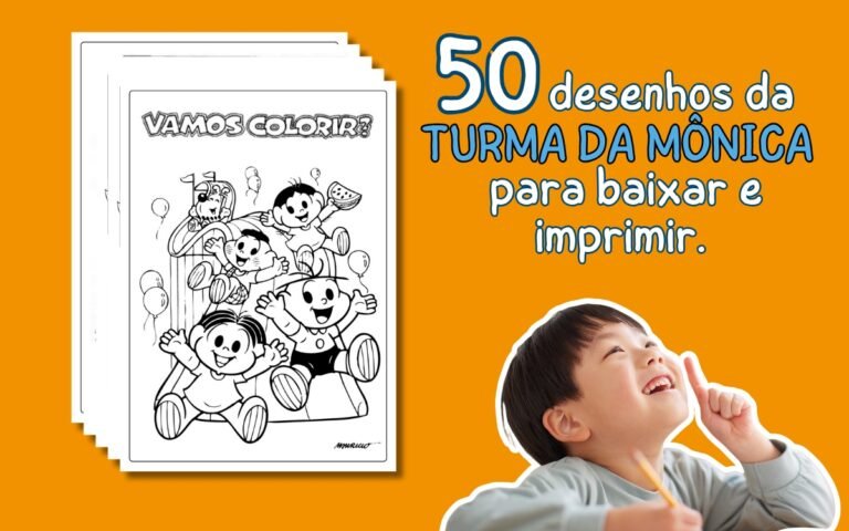 desenhos da turma da Mônica para colorir
