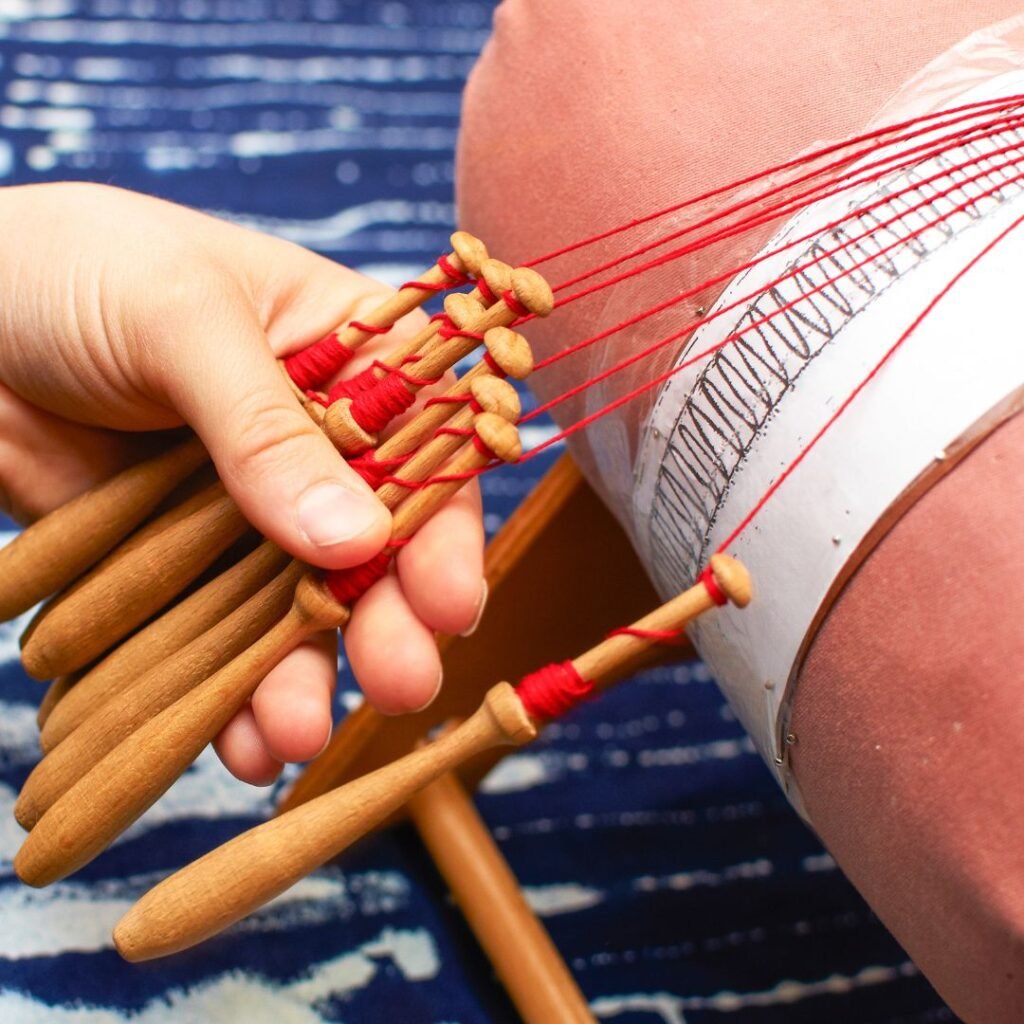 Artesanato em renda.