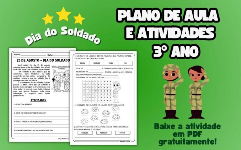 Atividades dia do Soldado 3° ano