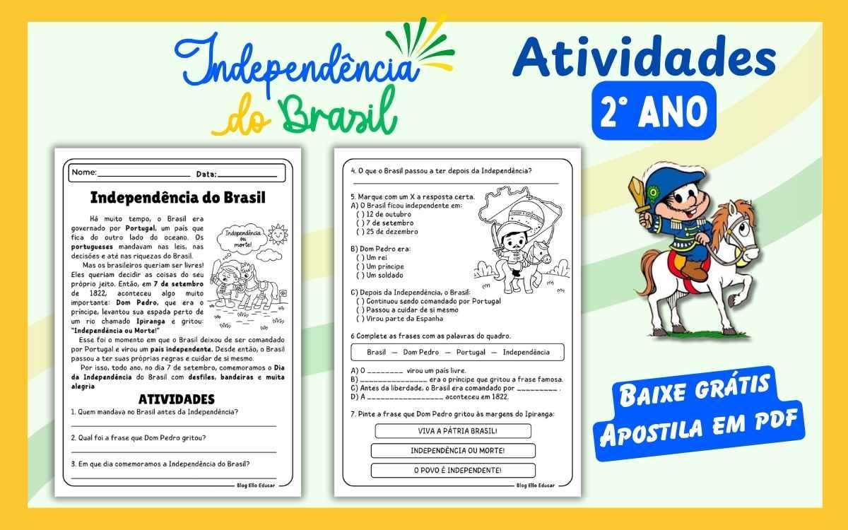 Atividades do 7 de setembro 2° ano