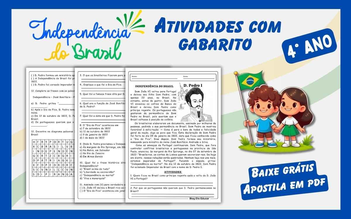 Atividades do 7 de setembro 4° ano