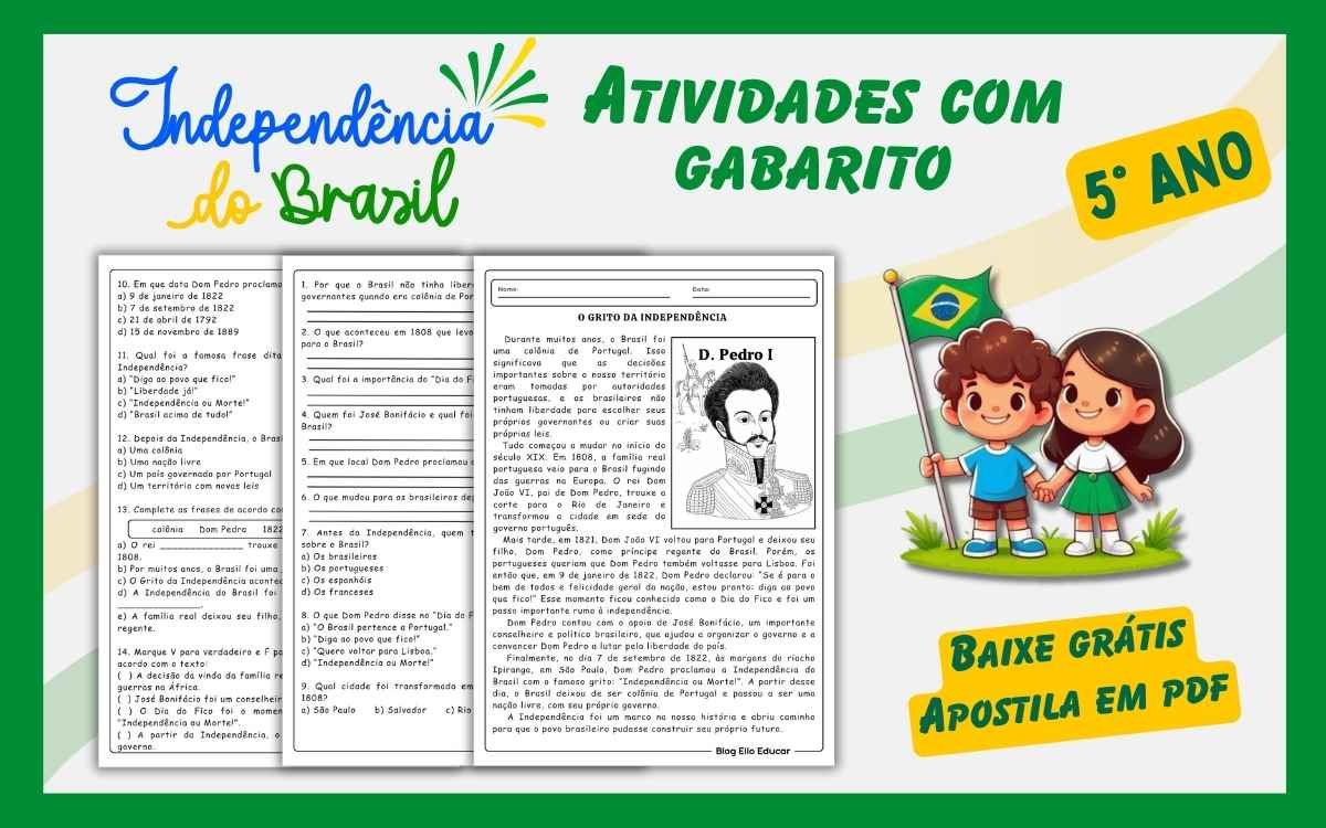Atividades do 7 de setembro 5° ano