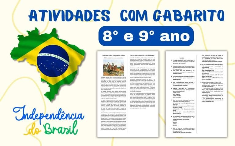 Atividades do 7 de setembro 8° e 9° ano