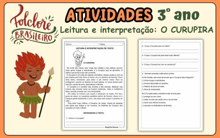 Atividades do Folclore 3° ano para imprimir