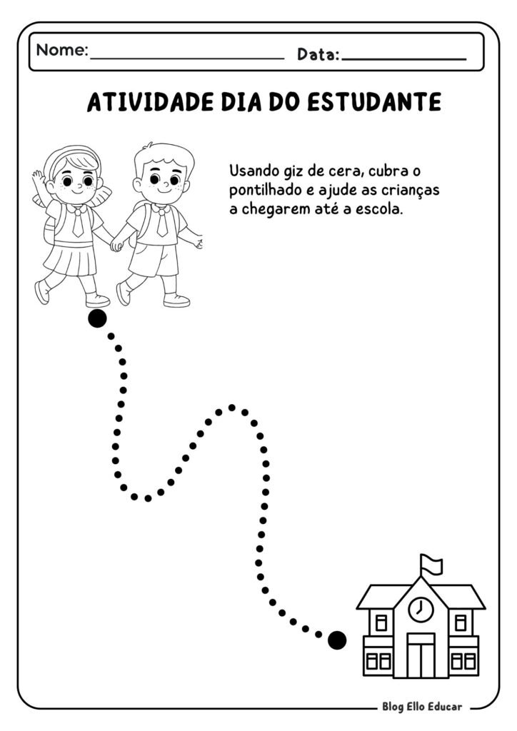 Atividades para o dia do estudante - Educação Infantil