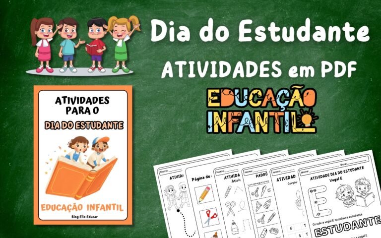 Atividades para o dia do estudante - Educação Infantil