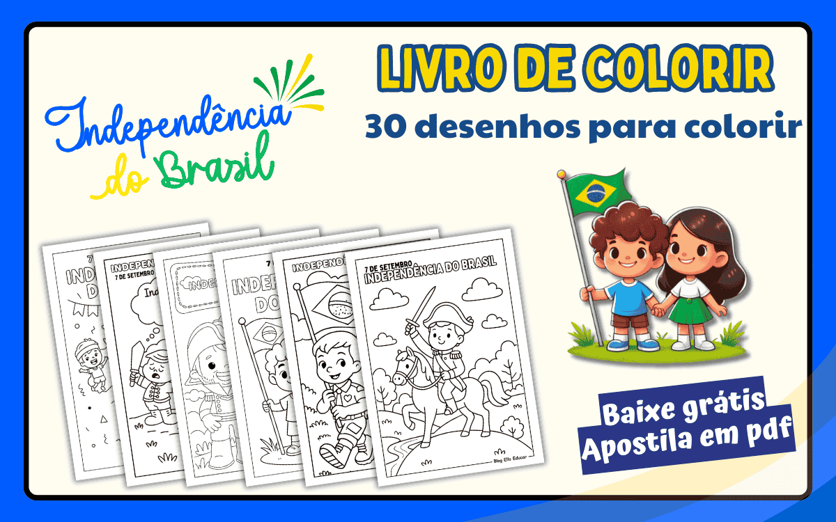 DESENHOS DO 7 DE SETEMBRO PARA COLORIR