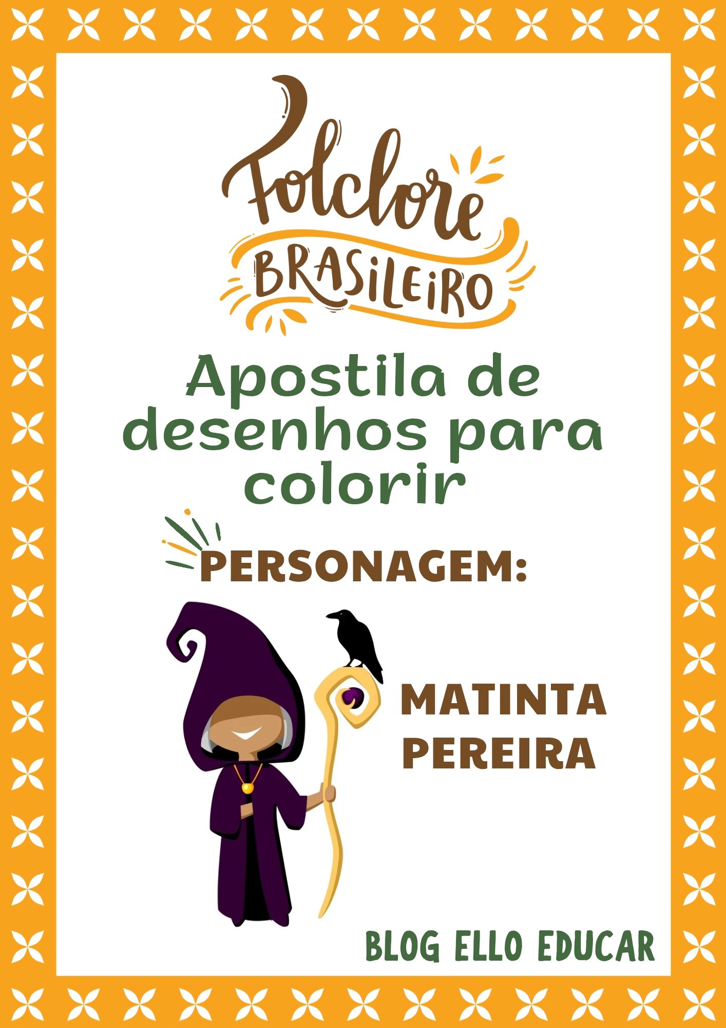 Desenhos da Matinta Pereira para colorir