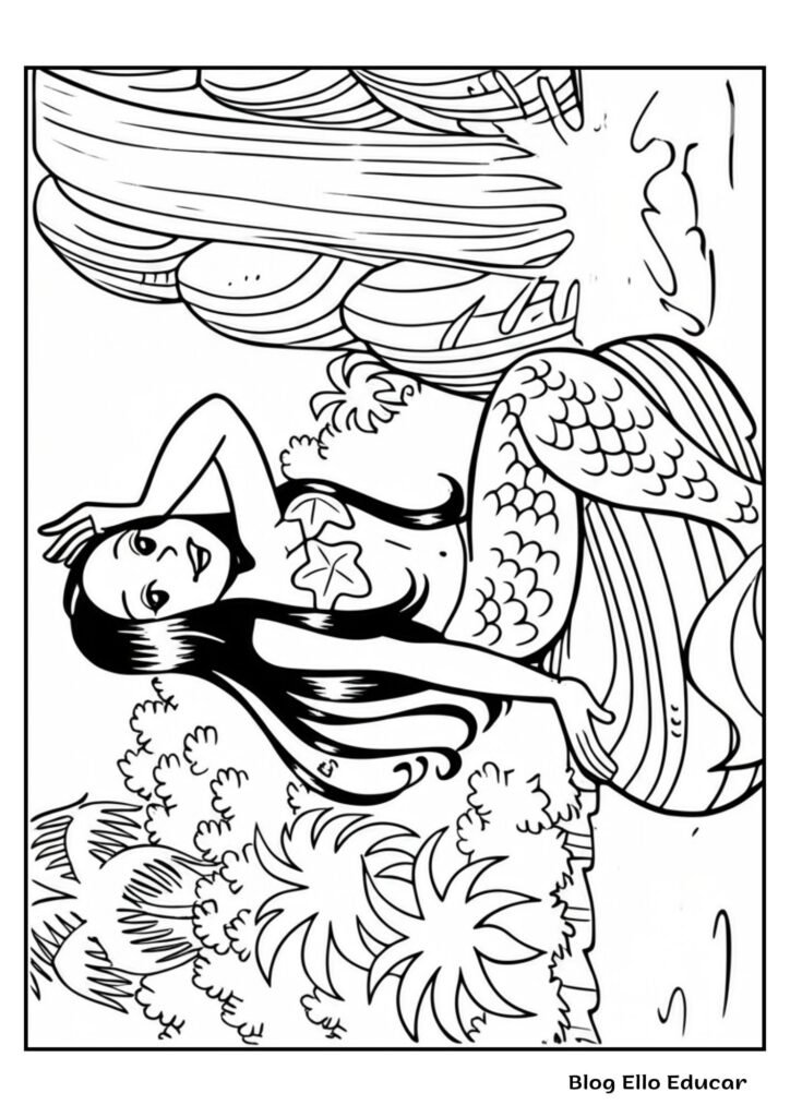 Desenhos da Turma da Mônica do Folclore para colorir - Iara