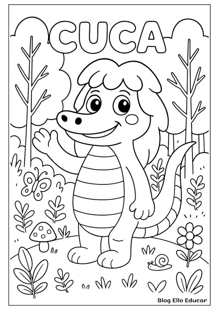 Desenhos do Folclore para colorir