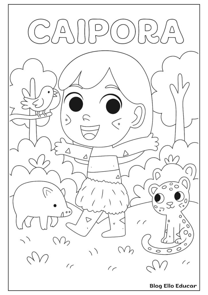 Desenhos do Folclore para colorir