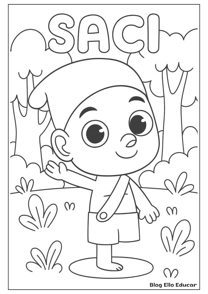 Desenhos do Folclore para colorir
