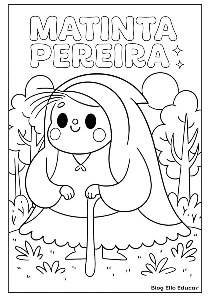 Desenhos do Folclore para colorir