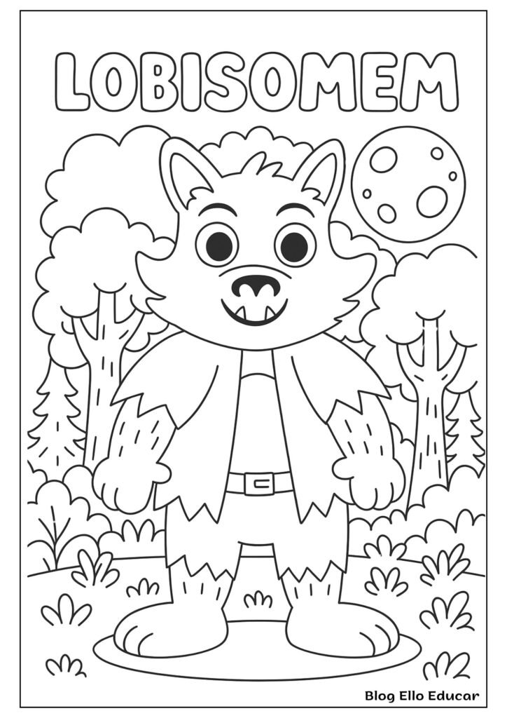 Desenhos do Folclore para colorir