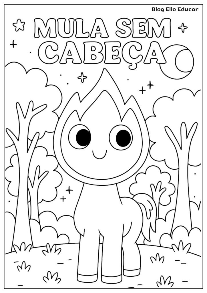 Desenhos do Folclore para colorir