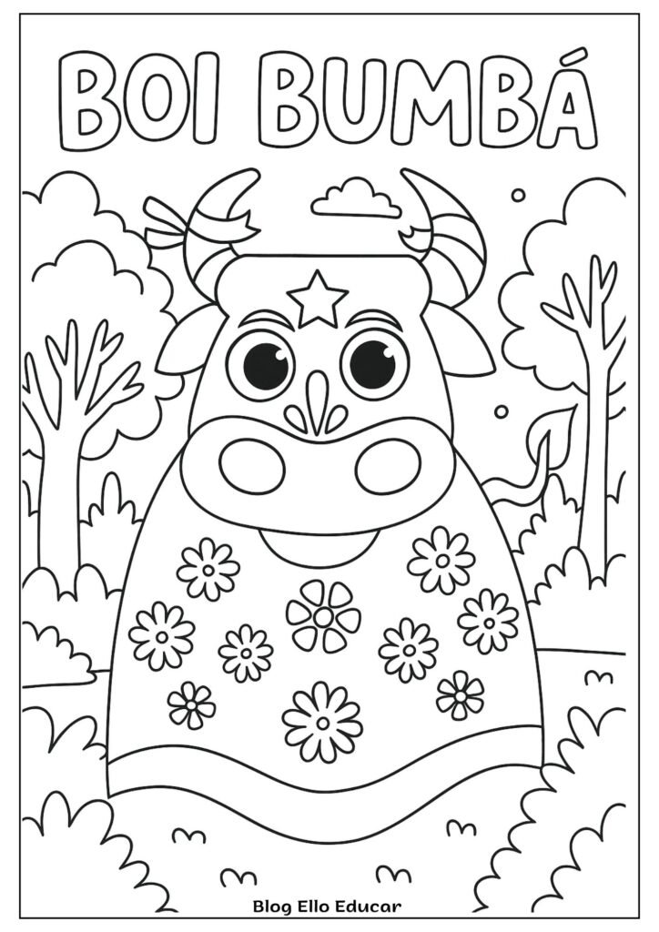 Desenhos do Folclore para colorir