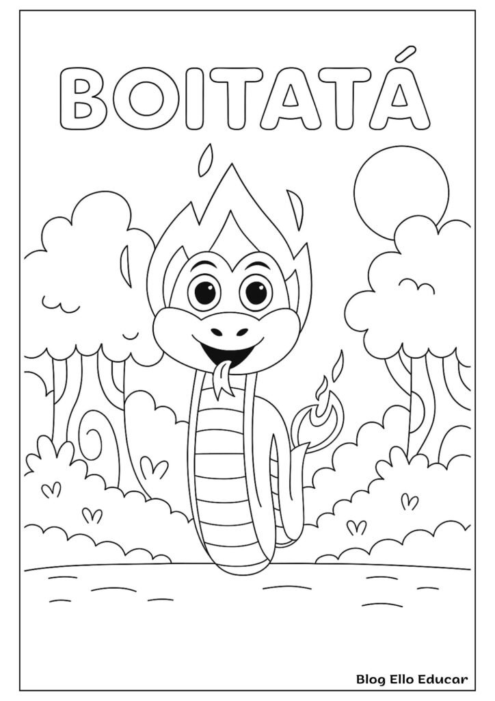 Desenhos do Folclore para colorir