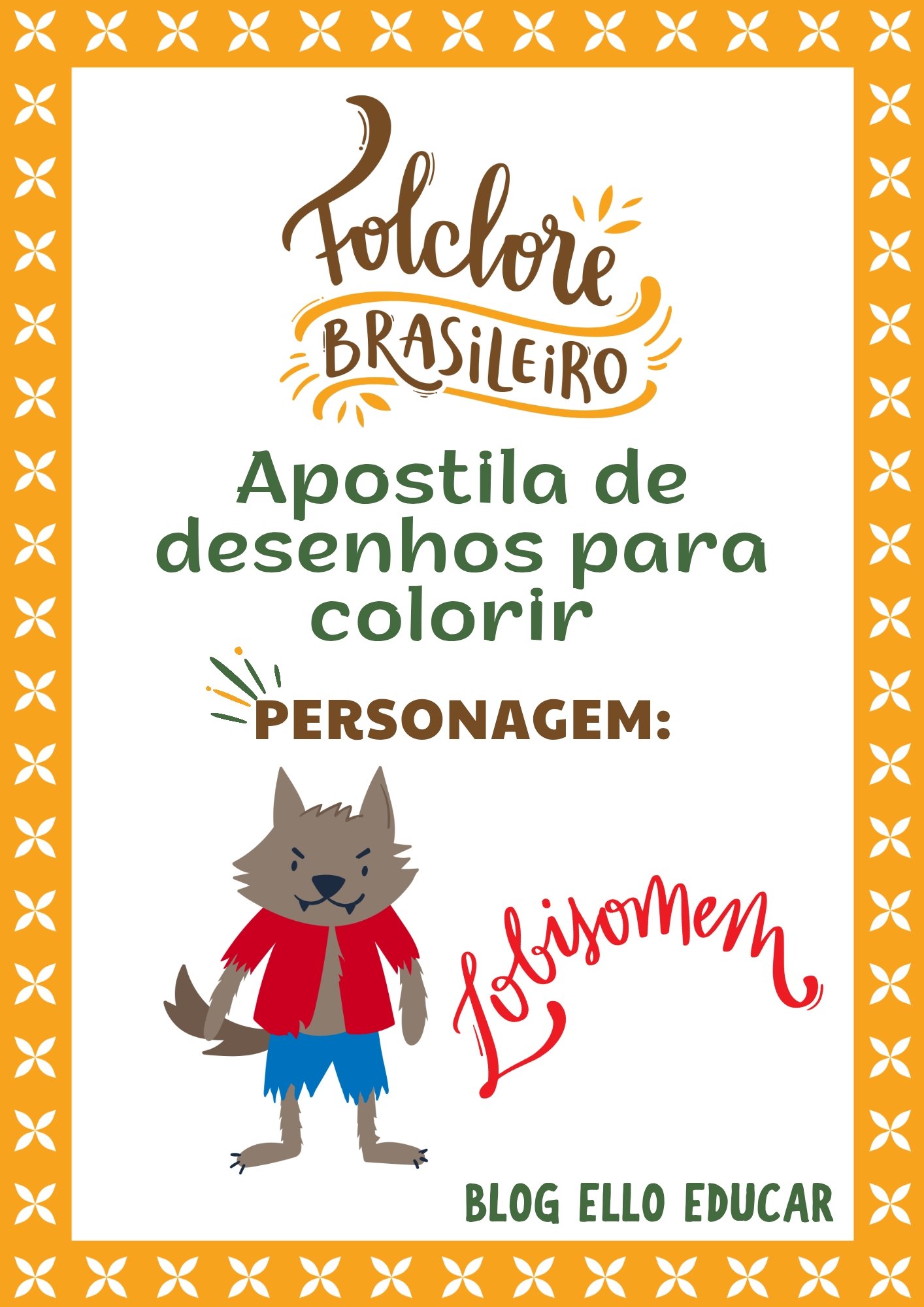 Desenhos do Lobisomem para colorir