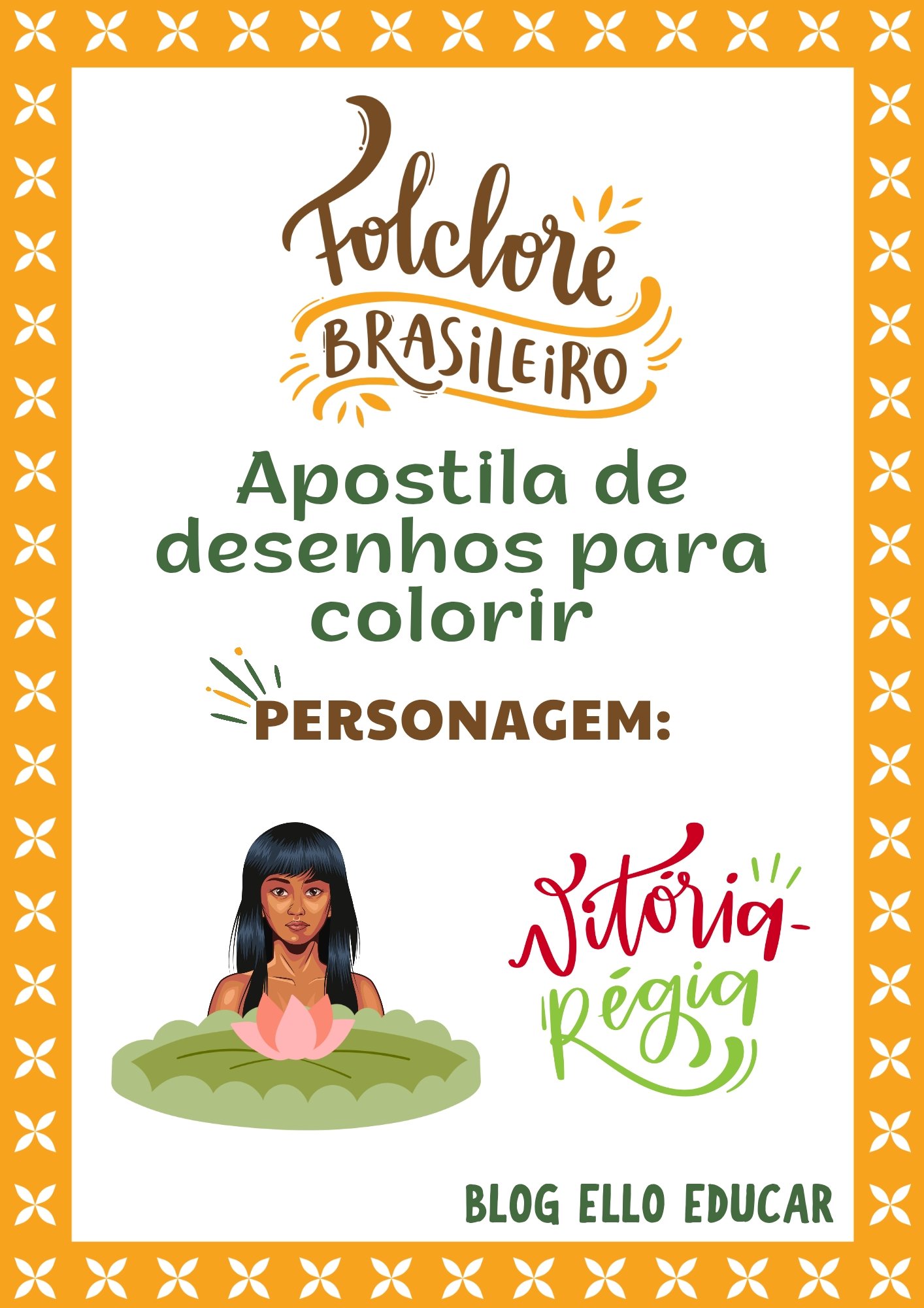 Desenhos para colorir da Vitória-régia